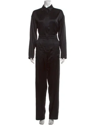 Pre-owned Rivet Utility Jumpsuit In Black