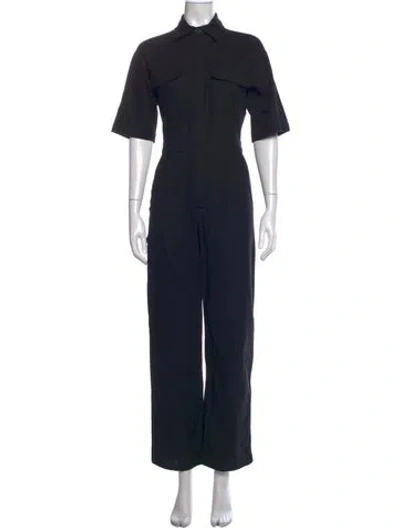 Pre-owned Rivet Utility Jumpsuit In Black