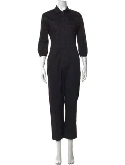 Pre-owned Rivet Utility Jumpsuit In Black