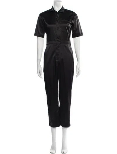 Pre-owned Rivet Utility Jumpsuit In Black