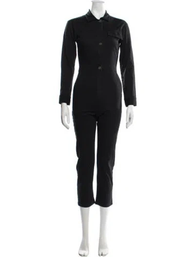 Pre-owned Rivet Utility Jumpsuit In Black