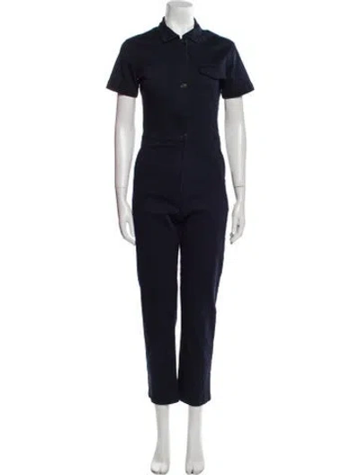 Pre-owned Rivet Utility Jumpsuit In Blue