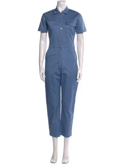 Pre-owned Rivet Utility Jumpsuit In Blue