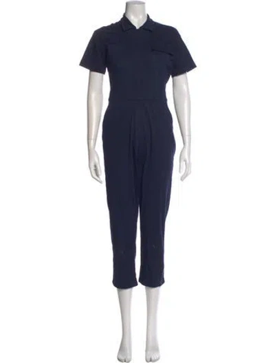 Pre-owned Rivet Utility Jumpsuit In Blue