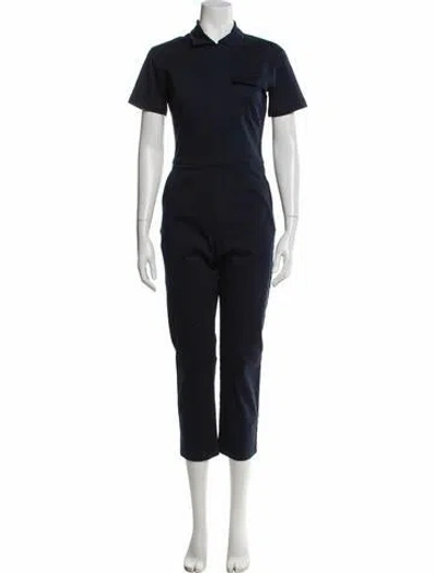Pre-owned Rivet Utility Jumpsuit In Blue