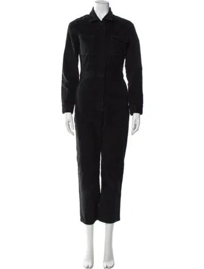 Pre-owned Rivet Utility Jumpsuit In Blue