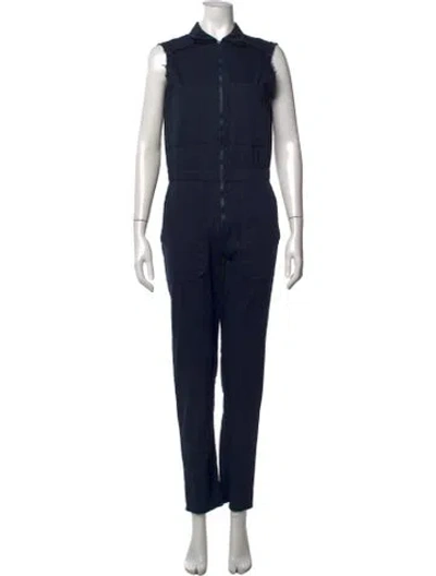 Pre-owned Rivet Utility Jumpsuit In Blue