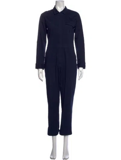 Pre-owned Rivet Utility Jumpsuit In Blue