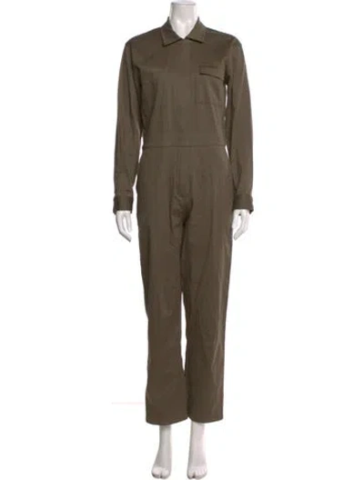 Pre-owned Rivet Utility Jumpsuit In Brown