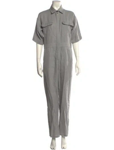 Pre-owned Rivet Utility Jumpsuit In Gray