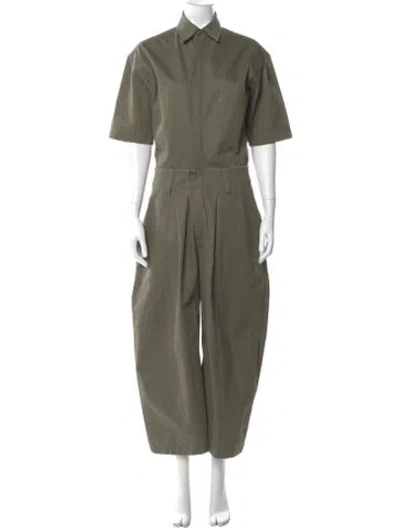 Pre-owned Rivet Utility Jumpsuit In Green