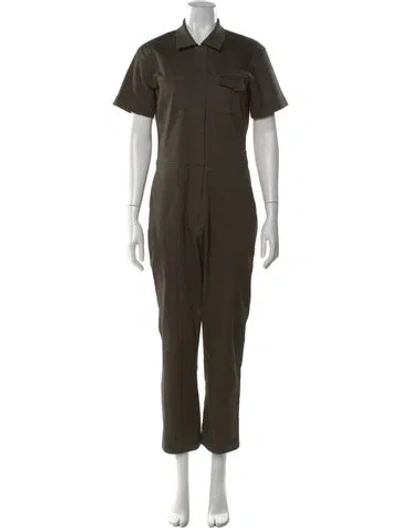 Pre-owned Rivet Utility Jumpsuit In Green
