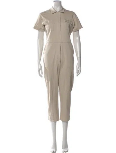 Pre-owned Rivet Utility Jumpsuit In Green