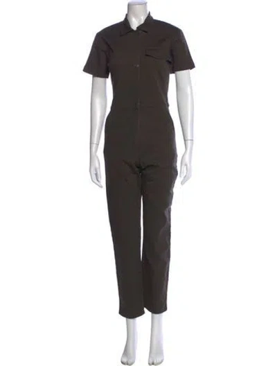 Pre-owned Rivet Utility Jumpsuit In Green