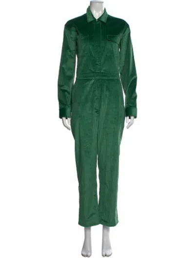 Pre-owned Rivet Utility Jumpsuit In Green