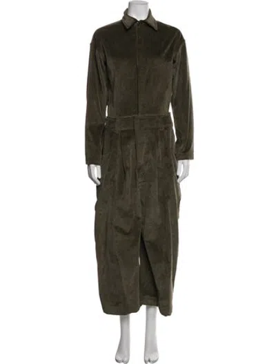Pre-owned Rivet Utility Jumpsuit In Green