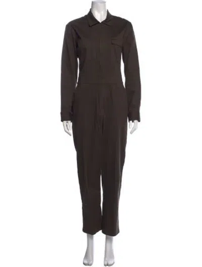 Pre-owned Rivet Utility Jumpsuit In Green