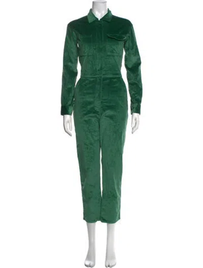 Pre-owned Rivet Utility Jumpsuit In Green