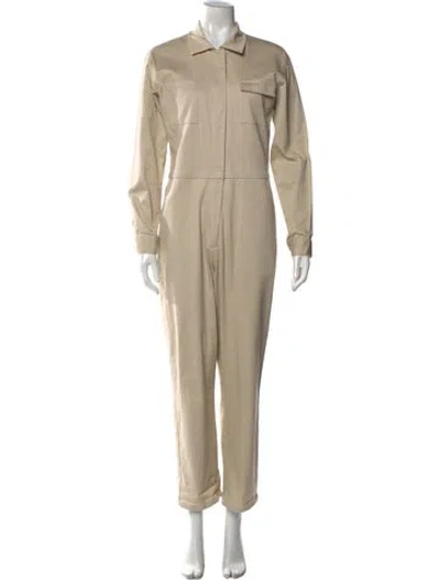 Pre-owned Rivet Utility Jumpsuit In Neutral