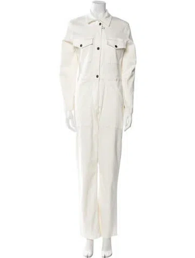 Pre-owned Rivet Utility Jumpsuit In Neutral