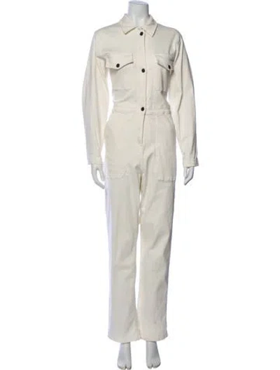 Pre-owned Rivet Utility Jumpsuit In Neutral