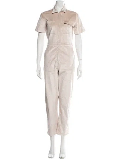 Pre-owned Rivet Utility Jumpsuit In Neutral
