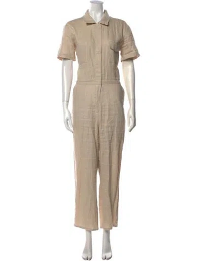 Pre-owned Rivet Utility Jumpsuit In Neutrals