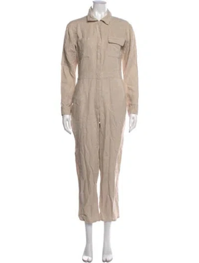 Pre-owned Rivet Utility Jumpsuit In Neutrals