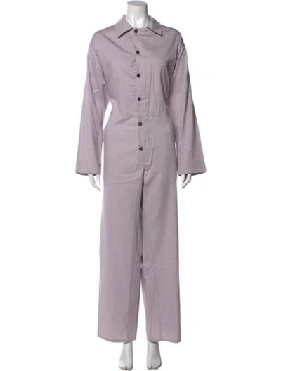 Pre-owned Rivet Utility Jumpsuit In Purple
