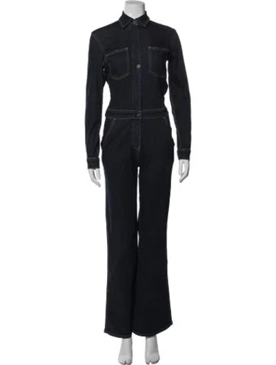 Pre-owned Rivet Utility Jumpsuit W/ Tags In Blue