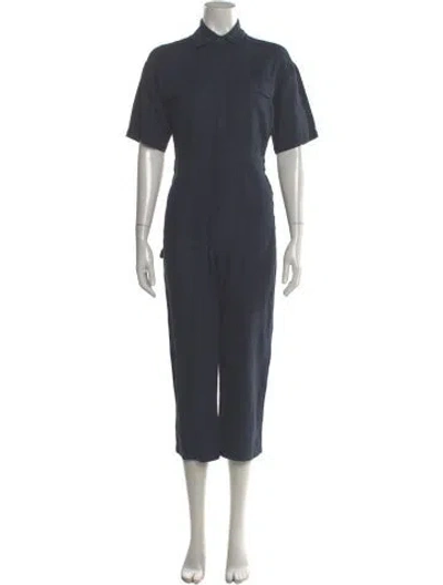 Pre-owned Rivet Utility Linen Jumpsuit In Gray