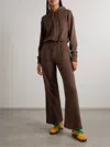 Rivet Utility Manifester Jersey Hooded Jumpsuit In Brown In Brown