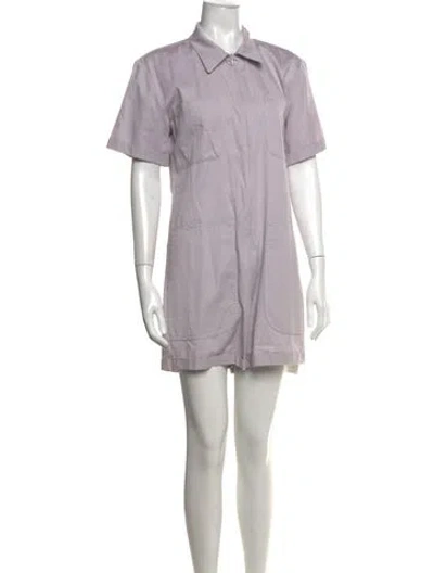 Pre-owned Rivet Utility Romper W/ Tags In Purple