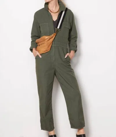 Rivet Utility Seeker Jumpsuit In Army Green