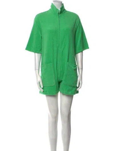 Pre-owned Rivet Utility Turtleneck Romper In Pink