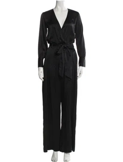 Pre-owned Rivet Utility V-neck Jumpsuit In Blue