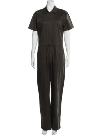 Pre-owned Rivet Utility V-neck Jumpsuit In Green