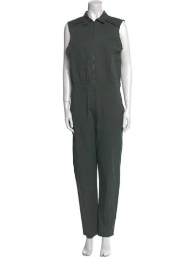 Pre-owned Rivet Utility V-neck Jumpsuit In Green