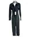 Rivet Utility Women's Big Wig Corduroy Long Sleeve Jumpsuit In Grey In Grey