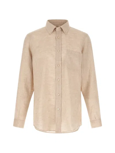 Riviera® Button-down Linen Shirt In Neutral