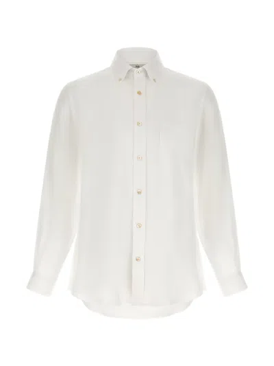 Riviera® Button-down Linen Shirt In White