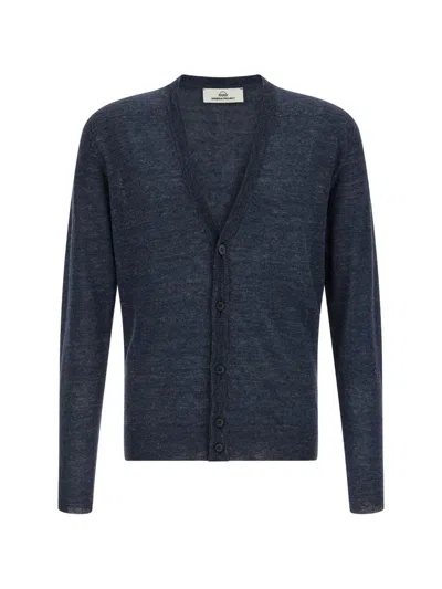 Riviera® Melange V-neck Cardigan In Blue