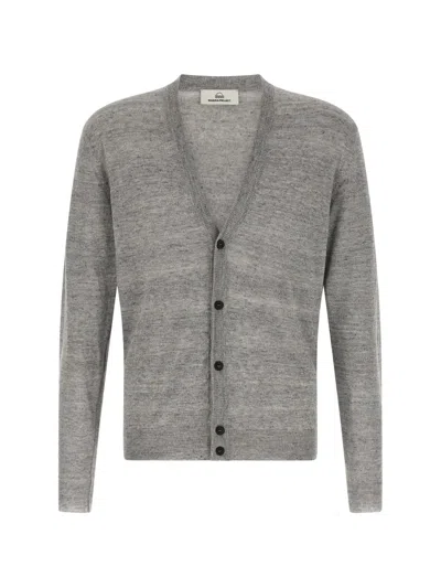 Riviera® Melange-effect V-neck Cardigan In Gray