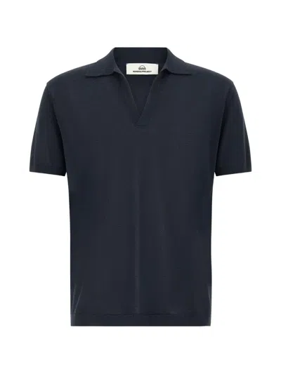 Riviera® Open Collar Polo Shirt In Blue