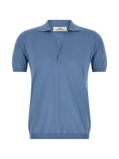Riviera® Open-collar Short-sleeve Polo Shirt In Blue