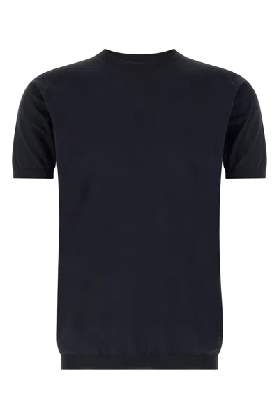 Riviera Project Cotton And Linen Sweater In Blue