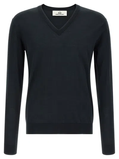 Riviera Project Cotton And Silk Sweater In Blue
