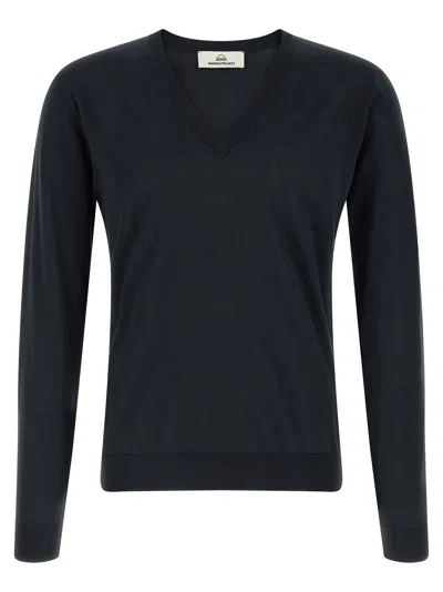 Riviera Project Cotton And Silk Sweater In Blue