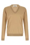Riviera Project Pullover Aus Baumwolle Und Seide In Sand