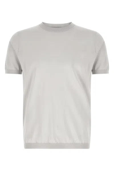 Riviera Project Pullover Aus Leinen Und Baumwolle In Gray